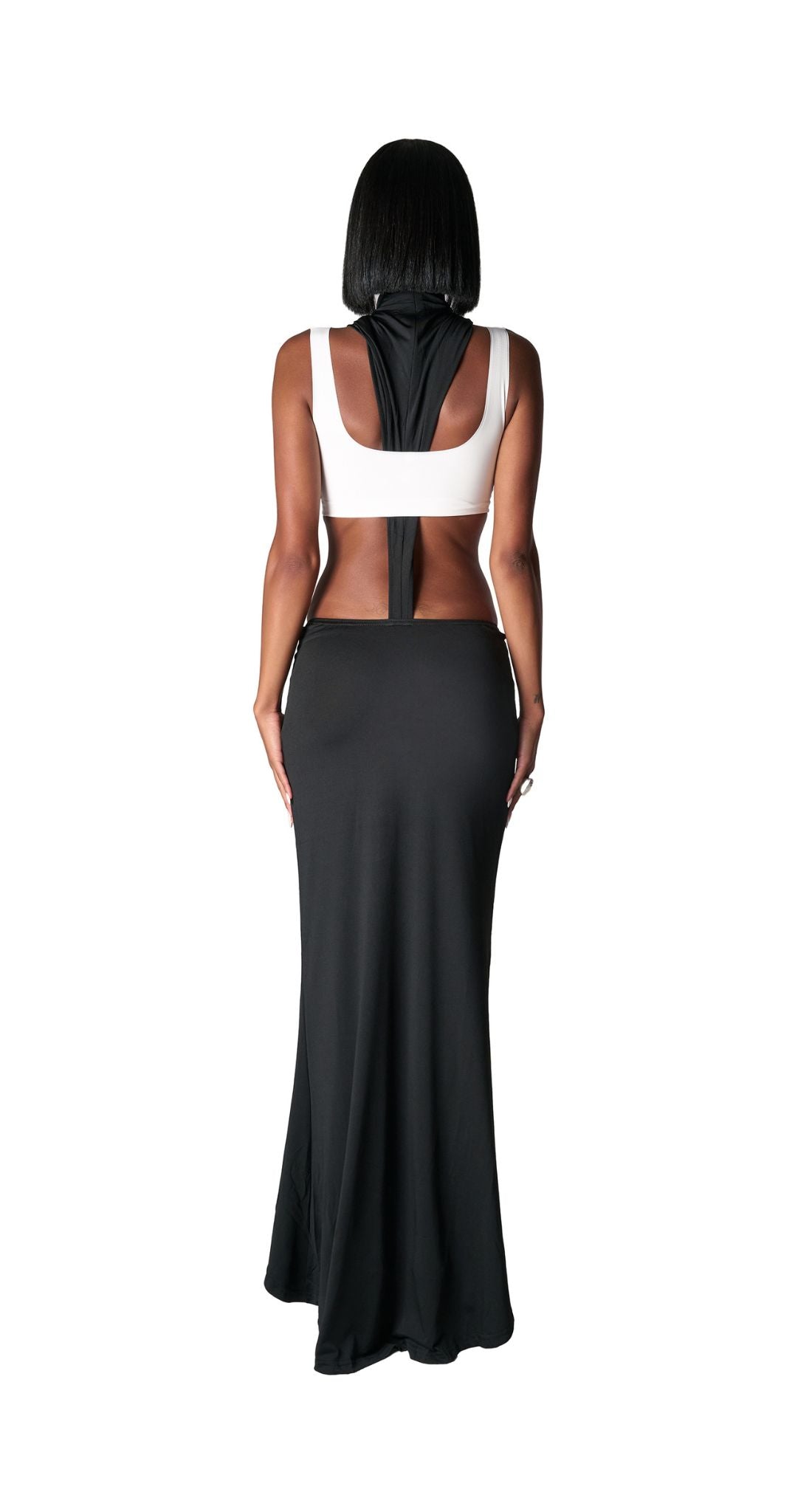 Noir Illusion Maxi Dress