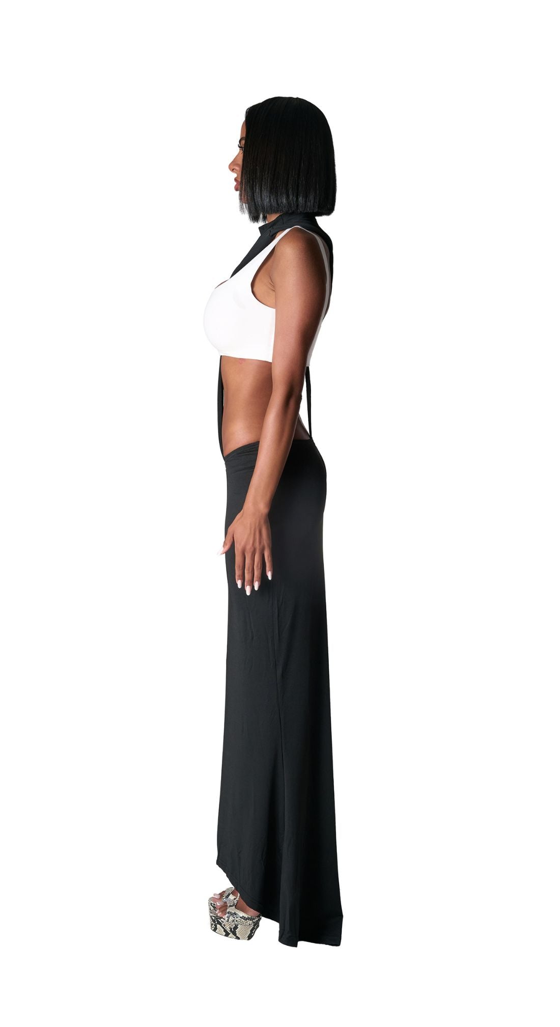 Noir Illusion Maxi Dress